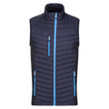 Navy-French Blue - Front - Regatta Mens Navigate Quilted Hybrid Gilet
