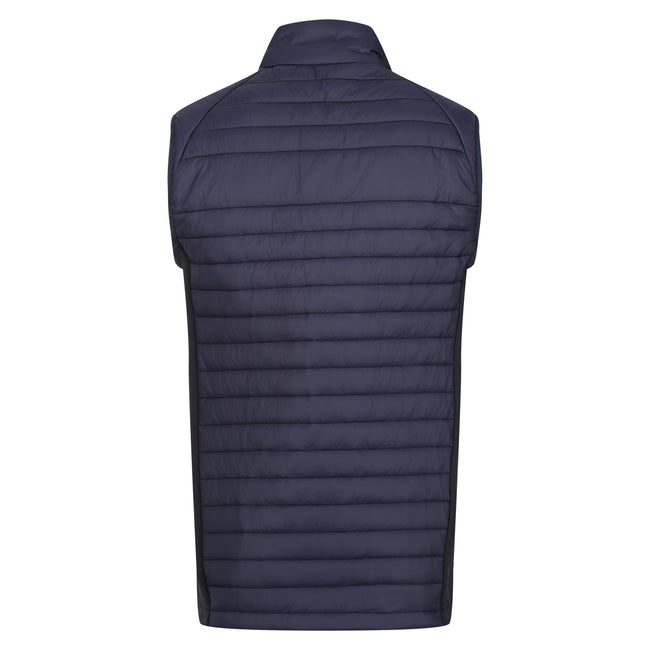 Navy-French Blue - Back - Regatta Professional Mens Quilted Hybrid Gilet