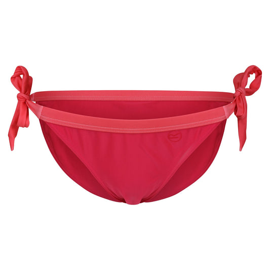 Bright Blush-Peach Bloom - Front - Regatta Womens-Ladies Flavia Plain Bikini Bottoms
