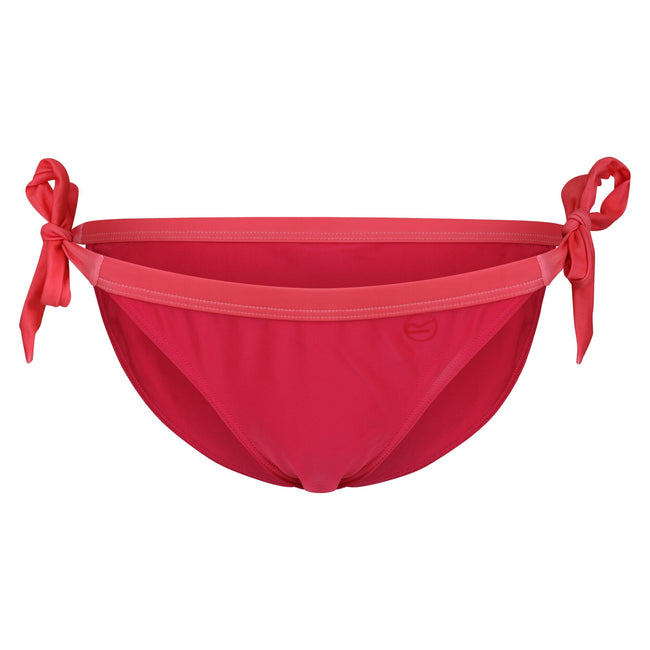 Bright Blush-Peach Bloom - Front - Regatta Womens-Ladies Flavia Plain Bikini Bottoms