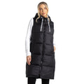Black - Lifestyle - Regatta Womens-Ladies Society Padded Longline Gilet