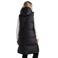 Black - Pack Shot - Regatta Womens-Ladies Society Padded Longline Gilet