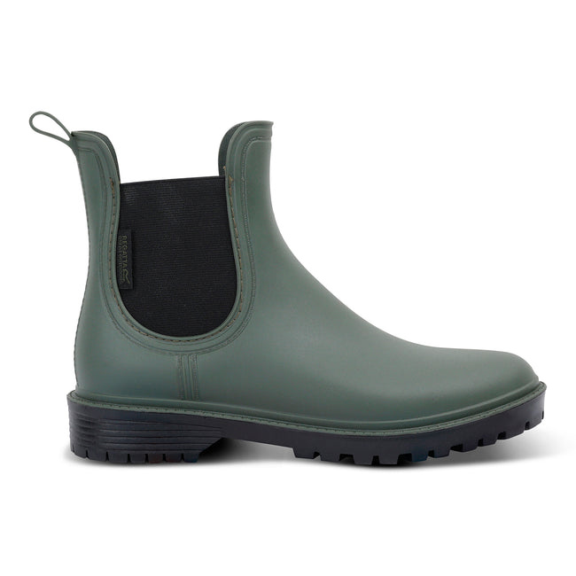 Deep Green - Side - Regatta Womens-Ladies Lady Harriett II Ankle Wellington Boots