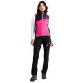 Pure Pink-Black - Close up - Dare 2B Womens-Ladies Ascending Gilet