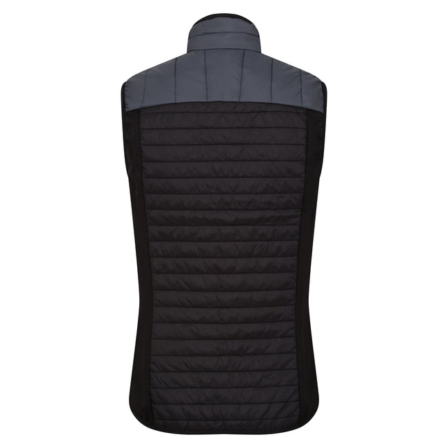 Seal Grey-Black - Back - Regatta Womens-Ladies Trutton Baffled Gilet