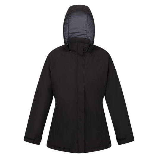 Black - Front - Regatta Womens-Ladies Sanda III Waterproof Jacket