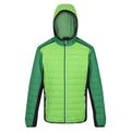Jasmine Green-Field Green - Front - Regatta Mens Trutton II Baffled Padded Jacket