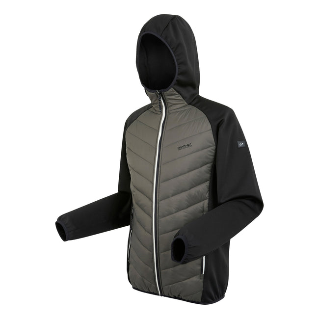 Treetop-Black - Side - Regatta Mens Andreson VIII Hybrid Jacket