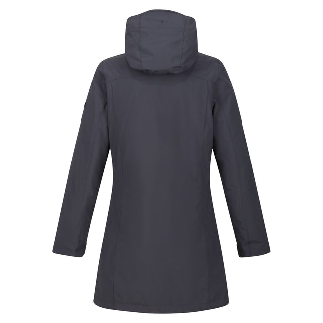 Seal Grey - Back - Regatta Womens-Ladies Denbury IV 2 in 1 Waterproof Jacket