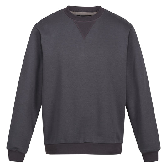 Seal Grey - Front - Regatta Professional Mens Crew Neck Sweatshirt