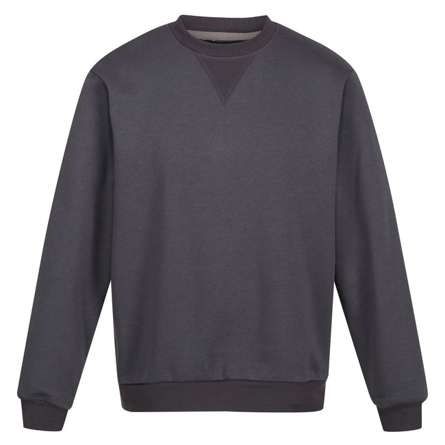 Seal Grey - Front - Regatta Professional Mens Crew Neck Sweatshirt
