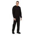 Black - Side - Regatta Professional Mens Crew Neck Sweatshirt
