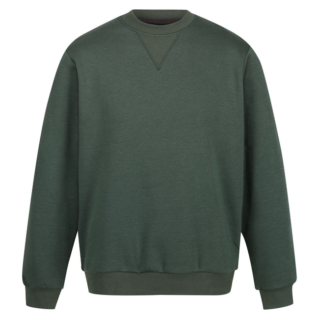 Dark Green - Front - Regatta Professional Mens Crew Neck Sweatshirt