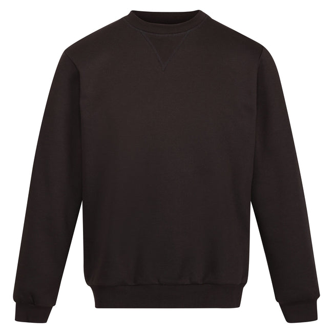Black - Front - Regatta Professional Mens Crew Neck Sweatshirt