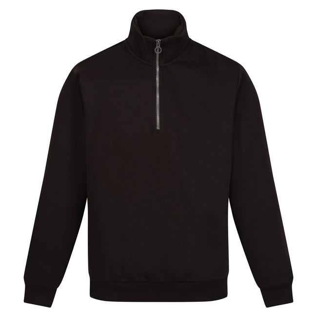 Black - Front - Regatta Professional Mens Quarter Zip Sweatshirt