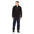 Black - Pack Shot - Regatta Professional Mens Quarter Zip Sweatshirt