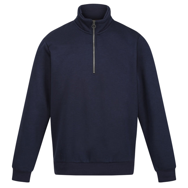 Navy - Front - Regatta Professional Mens Quarter Zip Sweatshirt