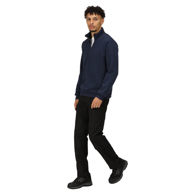 Navy - Pack Shot - Regatta Professional Mens Quarter Zip Sweatshirt