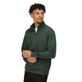 Dark Green - Side - Regatta Professional Mens Quarter Zip Sweatshirt