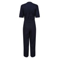 Navy - Back - Regatta Womens-Ladies Streap Lightweight Button Front Short-Sleeved Jumpsuit