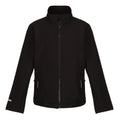 Black - Front - Regatta Professional Childrens-Kids 2 Layer Soft Shell Jacket