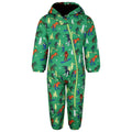 Trek Green - Front - Dare 2B Baby Bambino II Dinosaur Waterproof Snowsuit