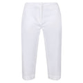 White - Front - Regatta Womens-Ladies Bayla Cropped Trousers