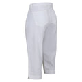White - Lifestyle - Regatta Womens-Ladies Bayla Cropped Trousers