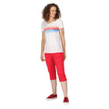 Miami Red - Pack Shot - Regatta Womens-Ladies Bayla Cropped Trousers