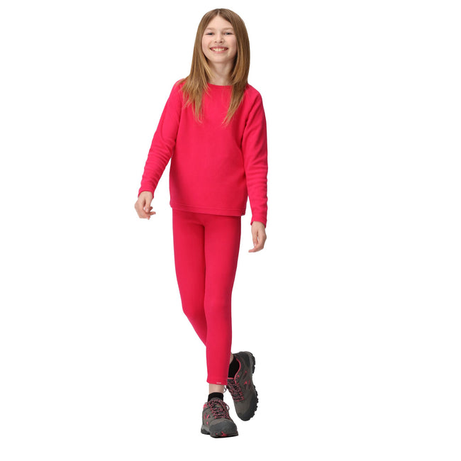 Pink Potion - Pack Shot - Regatta Childrens-Kids Thermal Base Layer Top