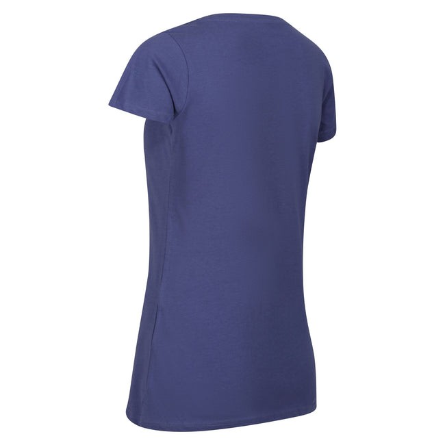 Dusty Denim - Lifestyle - Regatta Womens-Ladies Breezed III Happy Wandering T-Shirt