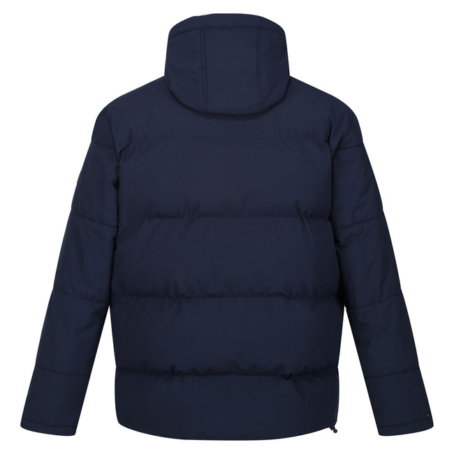 Navy - Back - Regatta Mens Falkner Padded Jacket