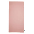 Seashell Pink-White - Back - Regatta Striped Microfibre Beach Towel