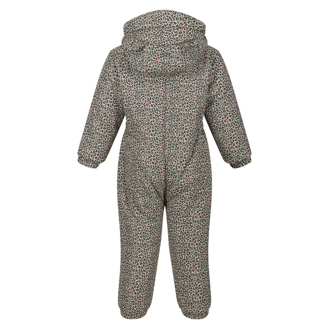 Hessian - Back - Regatta Childrens-Kids Penrose Animal Ditsy Print Puddle Suit