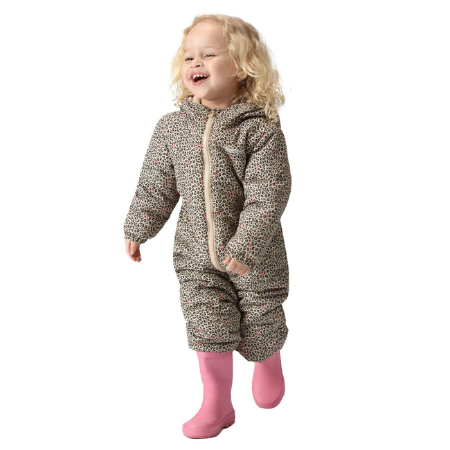 Hessian - Lifestyle - Regatta Childrens-Kids Penrose Animal Ditsy Print Puddle Suit