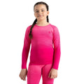 Pure Pink - Side - Dare 2B Girls In The Zone II Gradient Base Layer Set