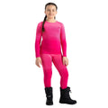 Pure Pink - Front - Dare 2B Girls In The Zone II Gradient Base Layer Set