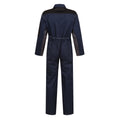 Navy-Black - Back - Regatta Professional Childrens-Kids Contrast Snap Fit Jumpsuit