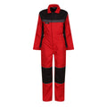 Classic Red-Black - Front - Regatta Childrens-Kids Contrast Snap Fit Jumpsuit