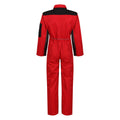 Classic Red-Black - Back - Regatta Childrens-Kids Contrast Snap Fit Jumpsuit