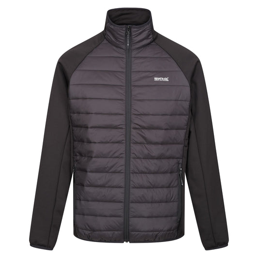 Black - Front - Regatta Mens Clumber IV Hybrid Jacket