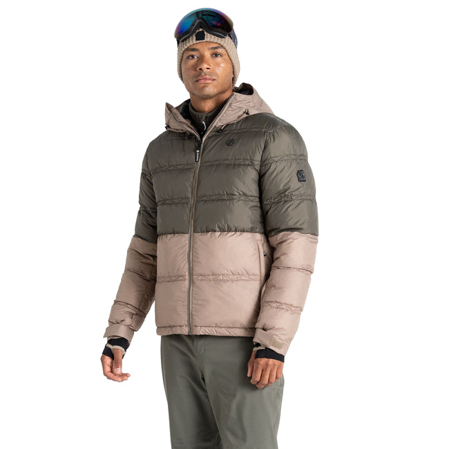 Lichen Green-Clay - Lifestyle - Dare 2B Mens Ollie Waterproof Ski Jacket
