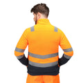 Orange-Navy - Lifestyle - Regatta Mens Pro 250 Hi-Vis Fleece Jacket