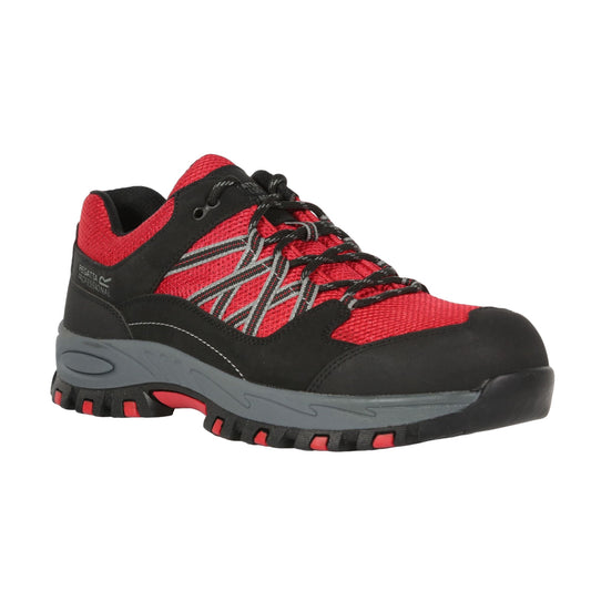 Red-Black - Front - Regatta Professional Mens Safety Trainers