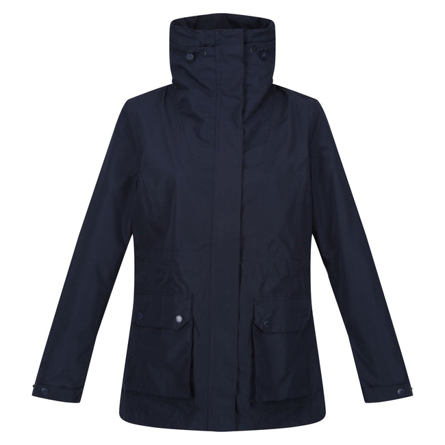 Navy - Front - Regatta Womens-Ladies Novalee Raincoat
