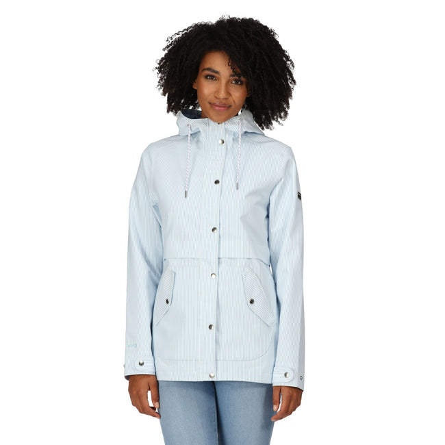 Powder Blue - Pack Shot - Regatta Womens-Ladies Bayla Waterproof Jacket