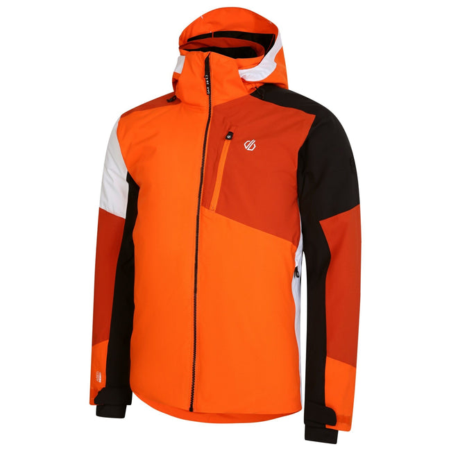 Puffins Orange-Black - Side - Dare 2B Mens Halfpipe Ski Jacket