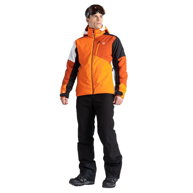 Puffins Orange-Black - Close up - Dare 2B Mens Halfpipe Ski Jacket