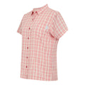 Peach Bloom - Side - Regatta Womens-Ladies Mindano VIII Checked Short-Sleeved Shirt