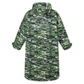 Cactus Green - Back - Regatta Unisex Adult Camouflage Oversized Changing Robe